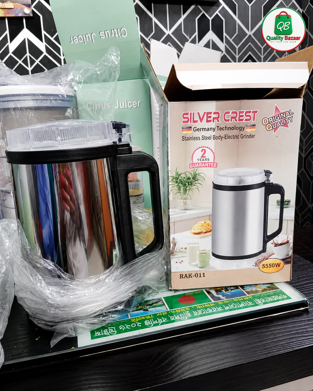 Silver Crest Stainless Steel Electric Grinder - Image 2