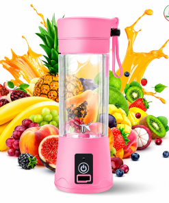 Portable Juicer Electric 4 Blades Usb Rechargeable Smoothie Blender