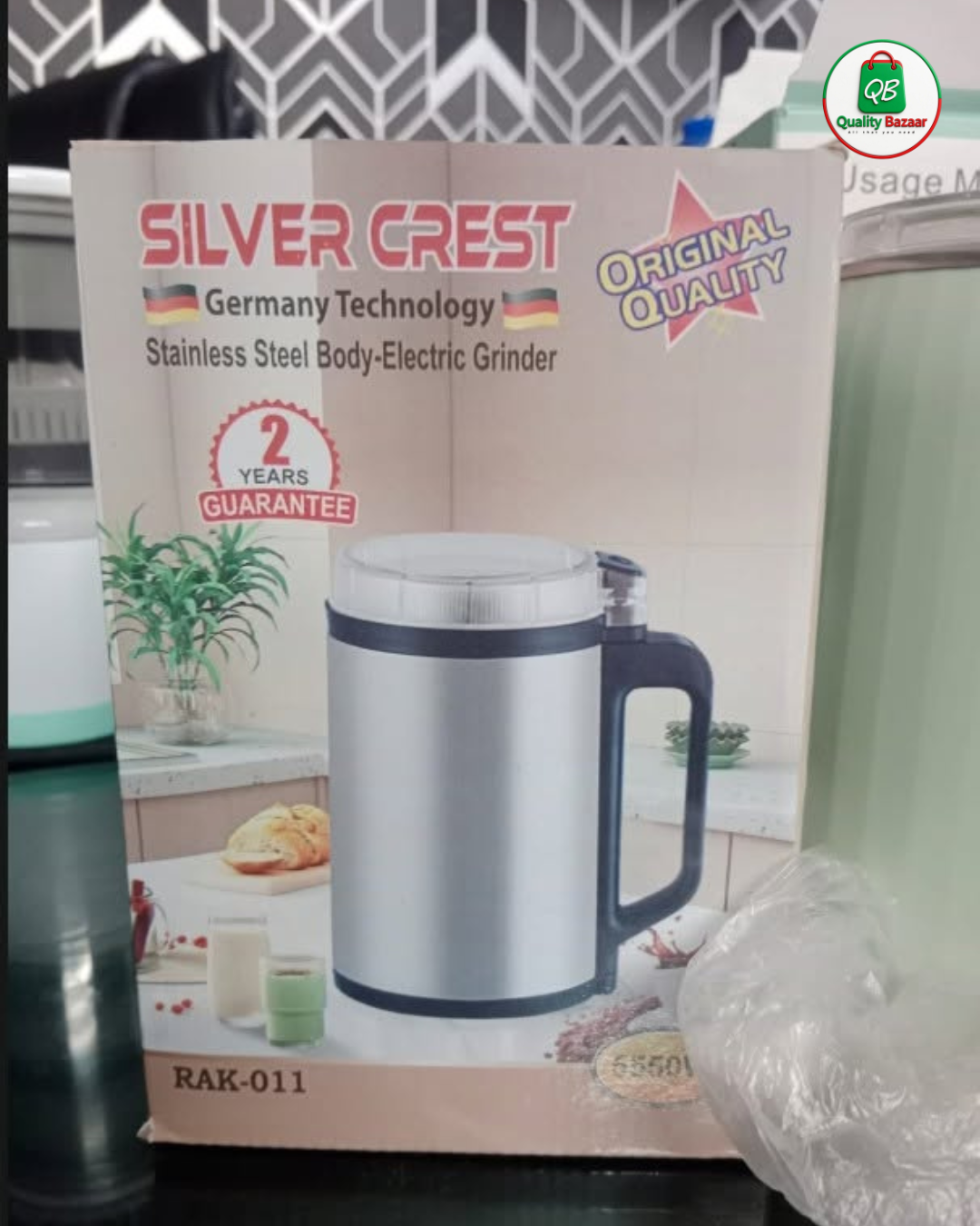 Silver Crest Stainless Steel Electric Grinder - Image 3