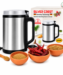 Silver Crest Stainless Steel Electric Grinder